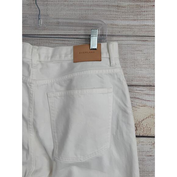 Everlane High Rise Cheeky Straight Jean Womens 31R White NEW - Picture 4 of 11